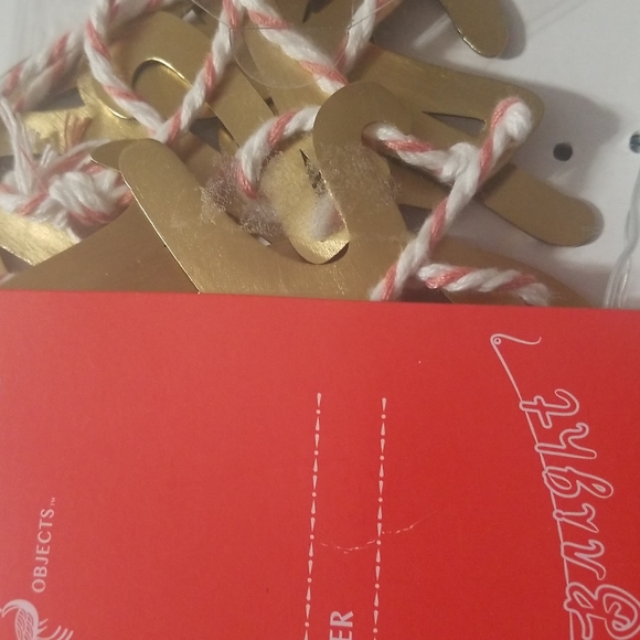 New opalhouse Merry & Bright metallic gold Script banner Garland Christmas - Picture 9 of 10